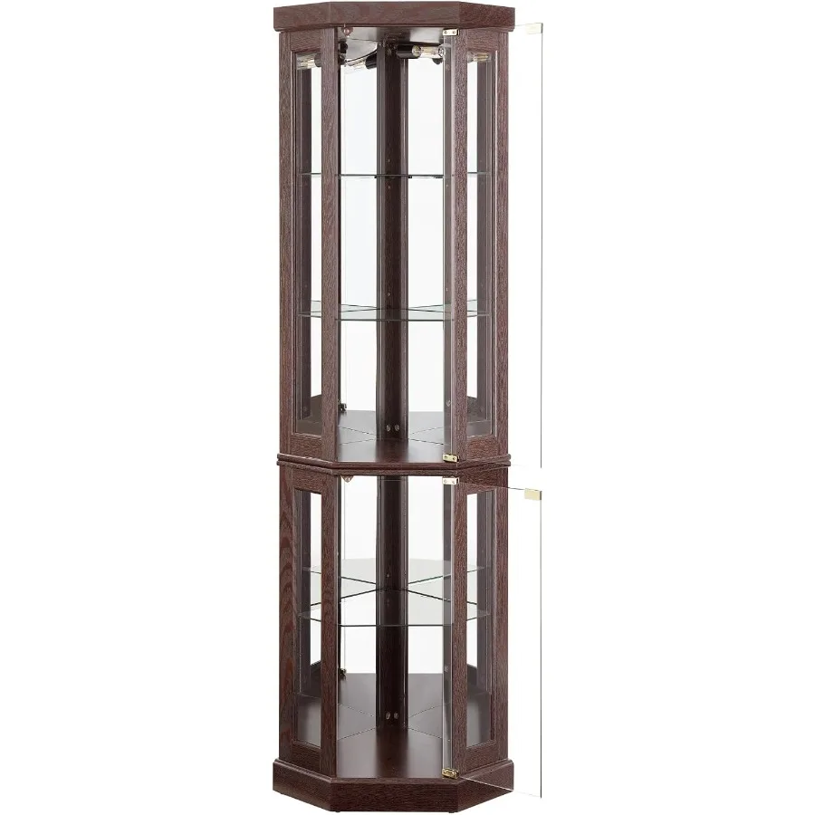 Storage - Oturma Odası için Aydınlatmalı Köşe Dolabı: