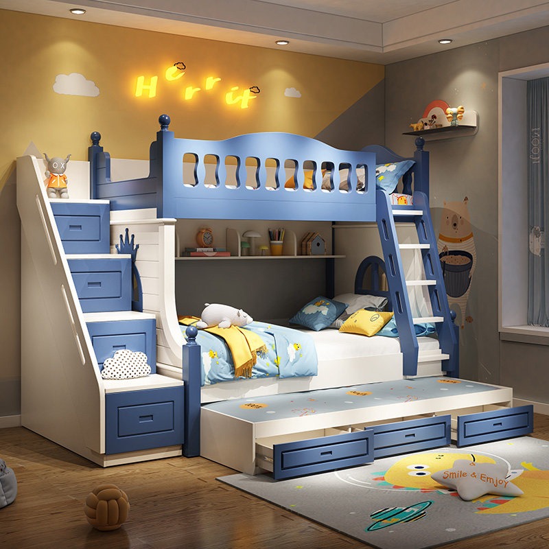 Çocuk Yatağı Yükseltilip Alçal - Bunk Bed With Stairs And Slide incelemesi ve fiyatı