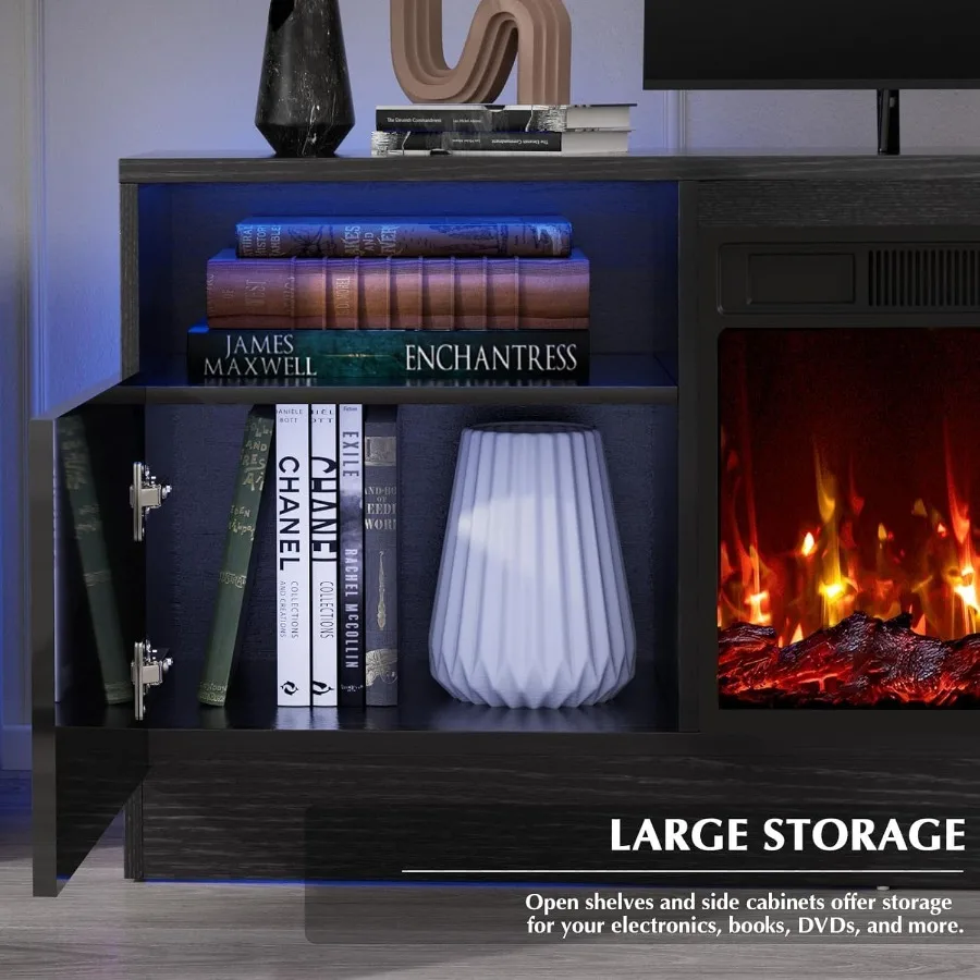 Şömineli, ahşap, siyah renkli, - Storage incelemesi ve fiyatı